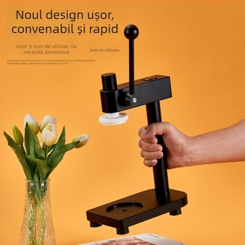Mașină manuală de sigilare a dozelor Zhuo Jin, personalizată, pentru utilizare comercială în cafenele cu ceai cu lapte și tarabe cu sucuri