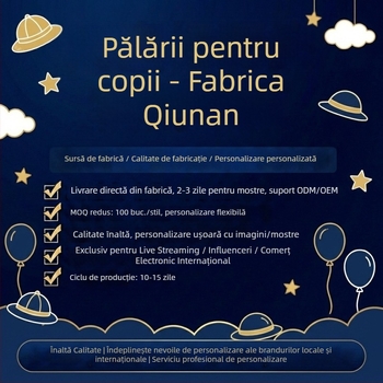 Pălării pentru copii pentru soare și protecție UV: pălărie din paie, pălărie de pescar, pălărie cu vârf deschis, pălărie cu vizor, șapcă baseball