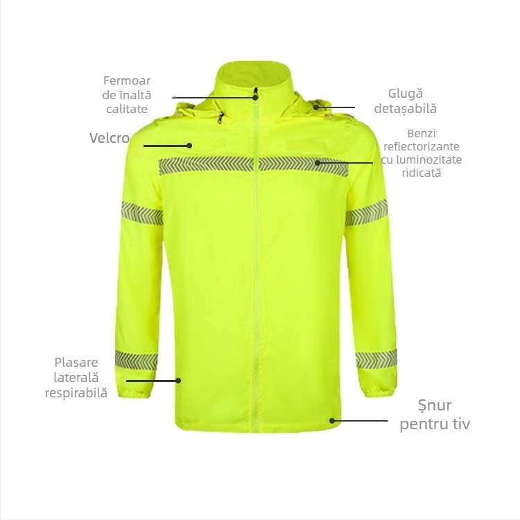 Bluza cu glugă pentru protecție UV, Ice Silk, uscare rapidă, mâneci lungi, protecție solară