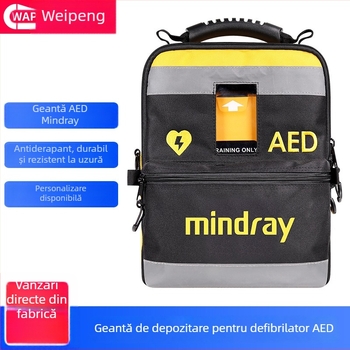 Rucsac pentru defibrilator AED și kit de prim ajutor, geantă portabilă pentru instrumente, compatibil cu modelul 120MC