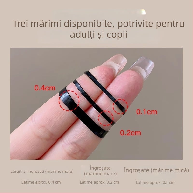 Elastic de păr de unică folosință, îngroșat și durabil, pentru femei, care nu trag părul