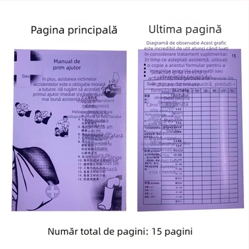 Chi-aid Subang 01 Manual de prim ajutor cu cunoștințe de siguranță în situații de urgență și accesorii pentru trusa de prim ajutor