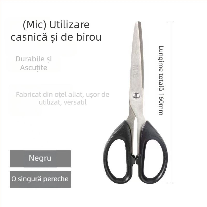 Foarfece N2248.49 pentru birou și uz casnic, sigure pentru hobbyuri, bucătărie și igienă, foarfece pentru tăiat hârtie, economie de efort, dimensiuni mari și medii