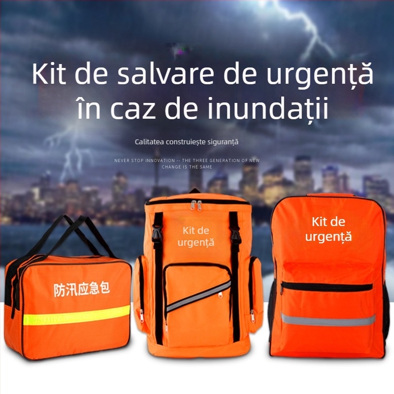Kit de urgență pentru protecție împotriva inundațiilor și pregătire în caz de dezastre - provizii pentru gospodărie