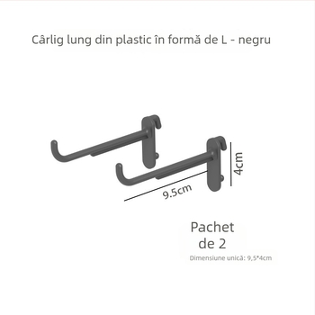 Set de accesorii pentru pegboard — Clips DIY pentru polițe, fără găuri, organizare pe perete pentru bucătărie