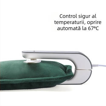 Sticlă electrică pentru apă caldă, încărcabilă, cu separare apă-electricitate, protecție la explozie, husă din flanel îngroșat, Tao Wantong, certificat 3C