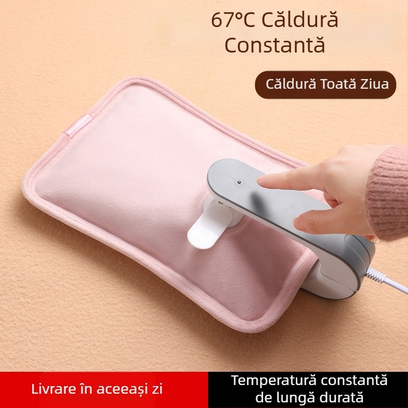 Sticlă electrică pentru apă caldă, încărcabilă, cu separare apă-electricitate, protecție la explozie, husă din flanel îngroșat, Tao Wantong, certificat 3C