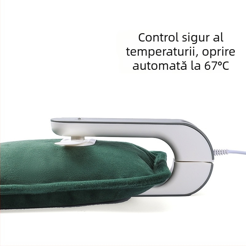 Sticlă electrică pentru apă caldă, încărcabilă, cu separare apă-electricitate, protecție la explozie, husă din flanel îngroșat, Tao Wantong, certificat 3C