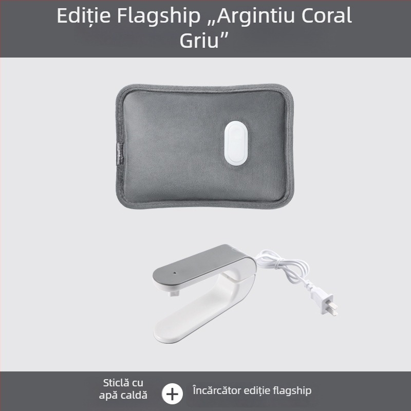 Sticlă electrică pentru apă caldă, încărcabilă, cu separare apă-electricitate, protecție la explozie, husă din flanel îngroșat, Tao Wantong, certificat 3C