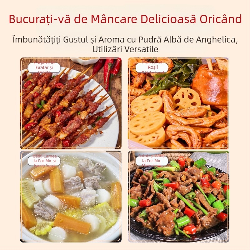 Pulbere de angelică pentru condimente – angelică pură, comestibilă, pentru uz casnic și comercial