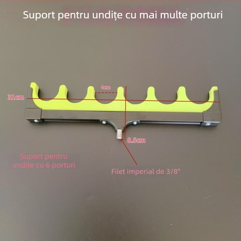 Suport moale pentru undițe din burete, pentru undițe de crap – suport de afișare cu cap de prindere fix