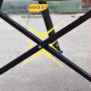 Scaun pliant de exterior, scaun de picnic portabil Kermit, ultraușor pentru camping și pescuit, set masă și scaune pentru plajă