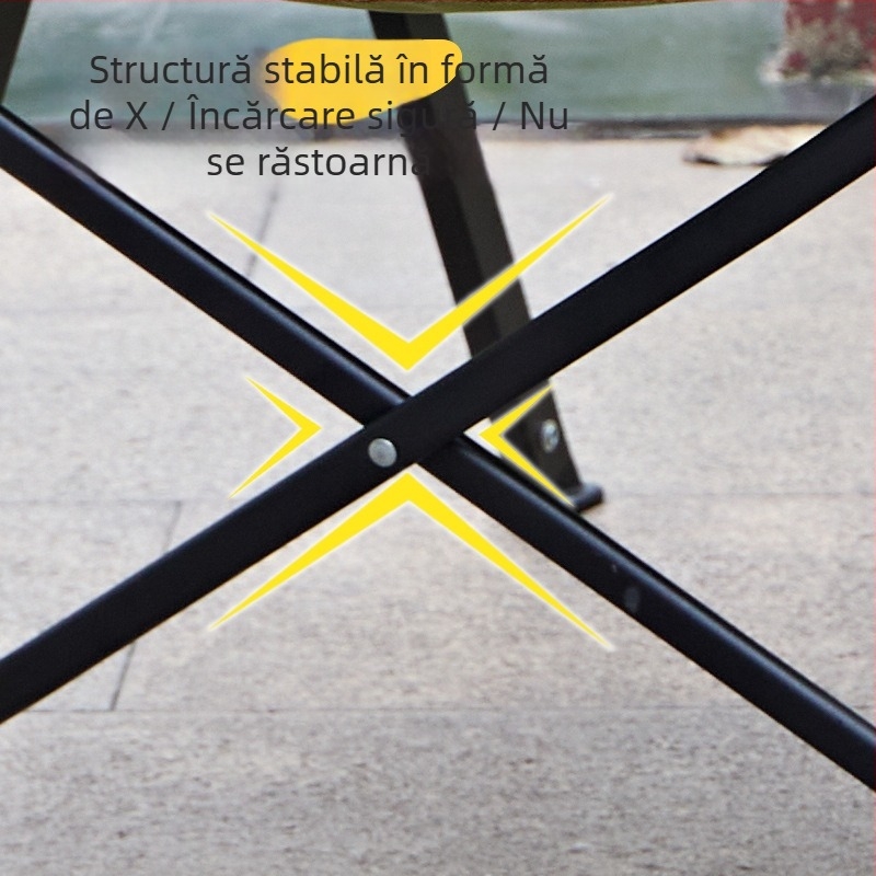 Scaun pliant de exterior, scaun de picnic portabil Kermit, ultraușor pentru camping și pescuit, set masă și scaune pentru plajă