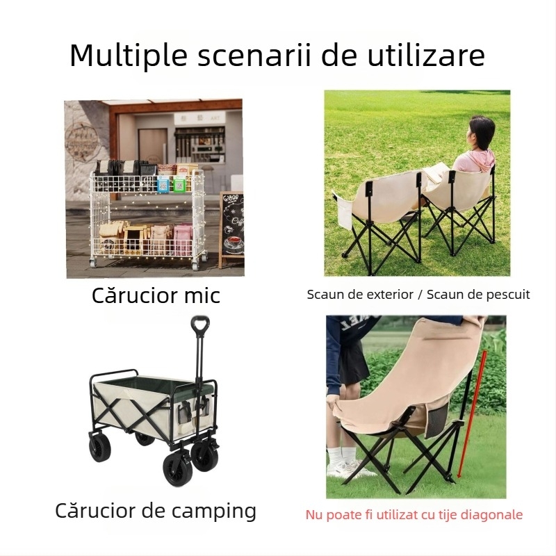 Clema pentru umbre de exterior, puternică și stabilă — accesoriu universal de fixare pentru cărucioare de camping, scaune de pescuit, standuri de piață și cărucioare mici