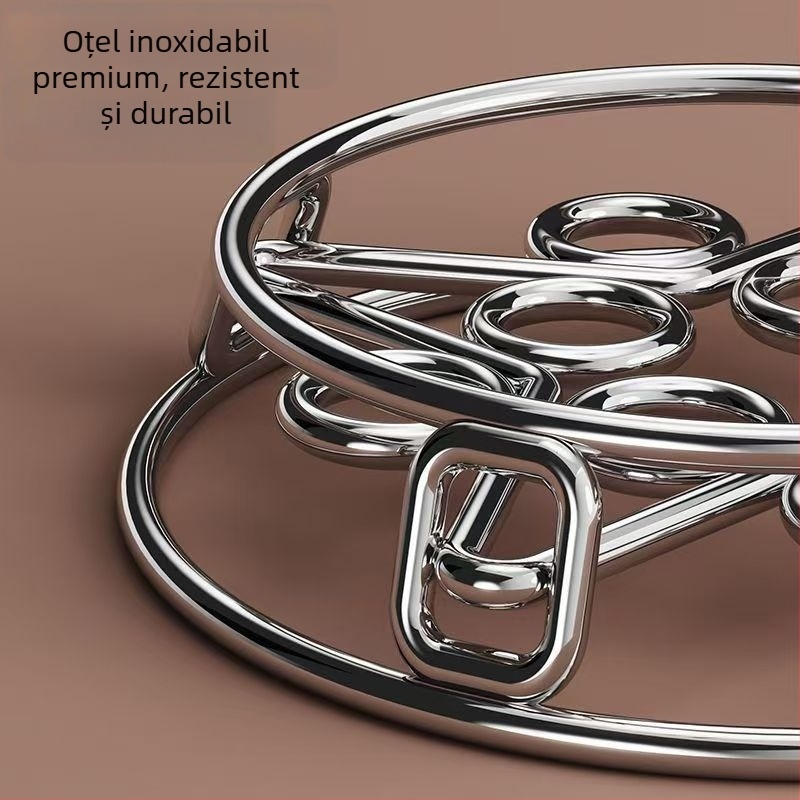 Raft pentru oale din oțel inoxidabil, pentru bucătărie, protecție împotriva arsurilor, raft izolațional pentru abur, depozitare vase