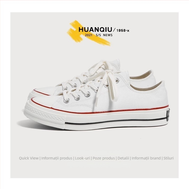 Pantofi unisex din pânză neagră, slip-on, talpă joasă, primăvara 2025, sneakers casual