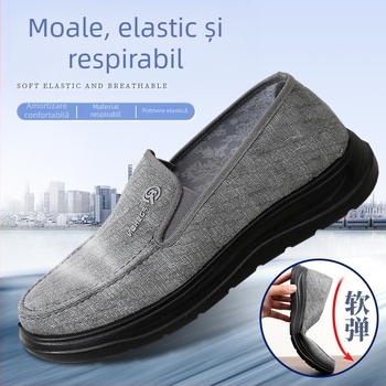 Pantofi din stofă pentru bărbați din Beijing – comozi, ușori, respirabili, cu talpă groasă, antiderapante și durabile, pantofi casual de primăvară
