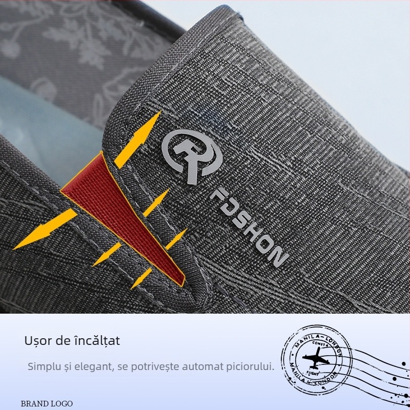 Pantofi din stofă pentru bărbați din Beijing – comozi, ușori, respirabili, cu talpă groasă, antiderapante și durabile, pantofi casual de primăvară