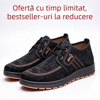 Pantofi bărbați din pânză Old Beijing, casual, cu talpă din cauciuc antiderapantă și rezistentă, căptușeală din plasă respirabilă, profil jos