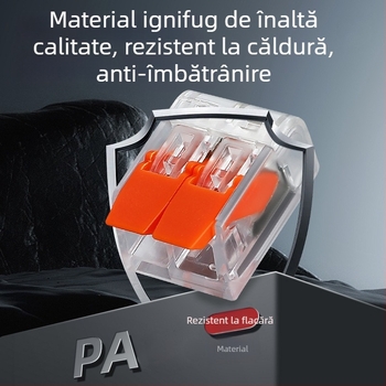 PCT conectori transparenți pentru cabluri 412/413/415 terminale rapide de conectare, 75/80/90 buc.