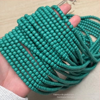 Mărgele de magnezit turcoaz, verde-pin, stil vechi, mărgele semi-finisate pentru bijuterii DIY și accesorii budiste
