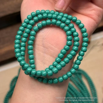 Mărgele de magnezit turcoaz, verde-pin, stil vechi, mărgele semi-finisate pentru bijuterii DIY și accesorii budiste