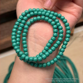 Mărgele de magnezit turcoaz, verde-pin, stil vechi, mărgele semi-finisate pentru bijuterii DIY și accesorii budiste