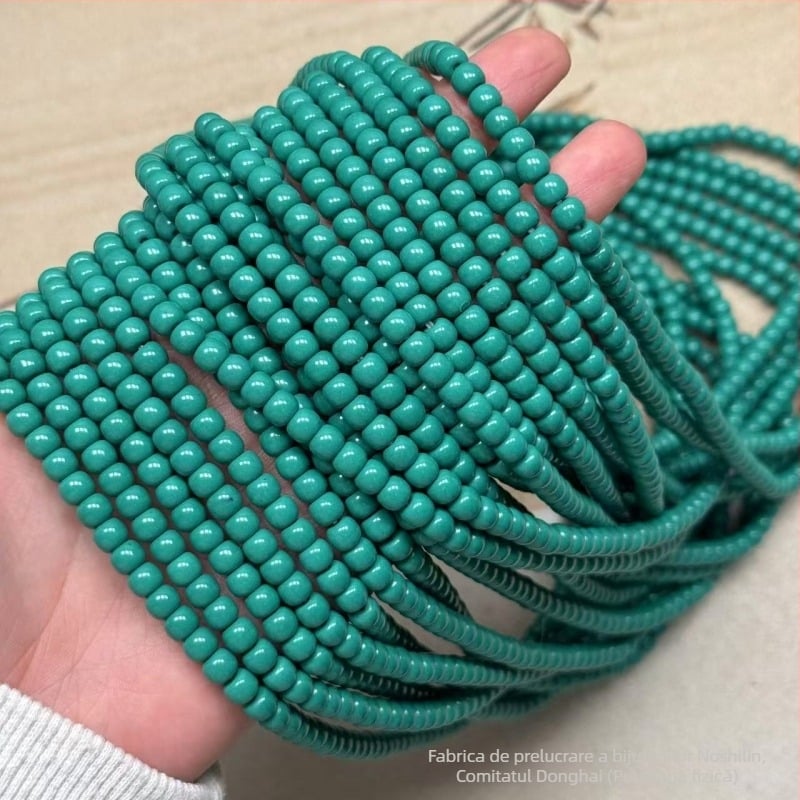 Mărgele de magnezit turcoaz, verde-pin, stil vechi, mărgele semi-finisate pentru bijuterii DIY și accesorii budiste