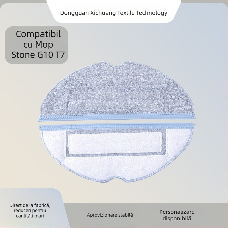 Mop vibrațional lavabil cu cârpe de curățare, compatibil cu accesorii Roborock G10S și T7S