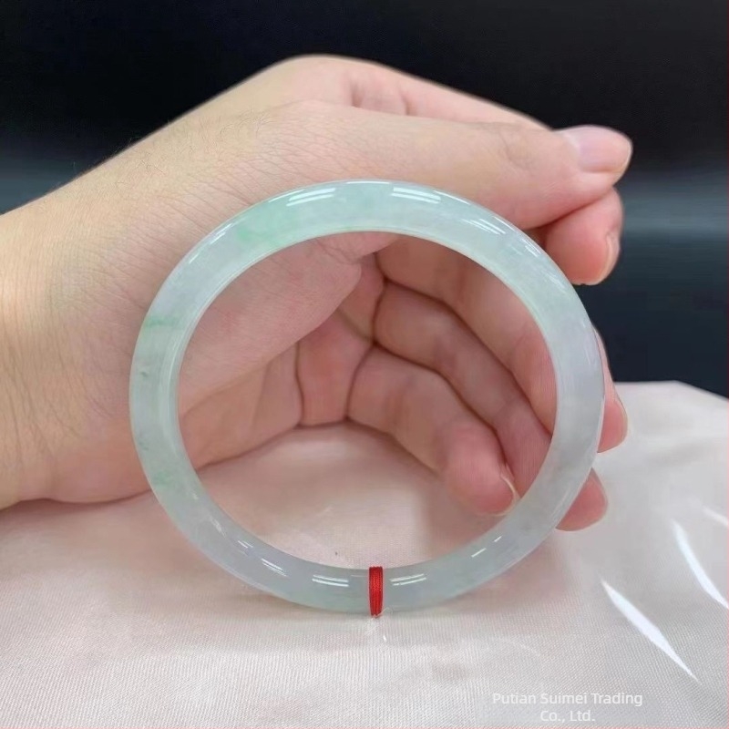 Brățară subțire din jad pentru fete, jad natural autentic, curea circulară fină, la modă