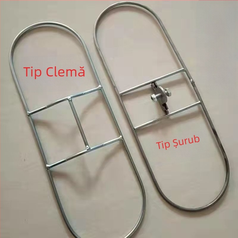 Cadru din oțel inoxidabil 304 pentru mop plat, cu tavă pentru cap înlocuitor, compatibil cu lungimi 40/60/90/100 cm