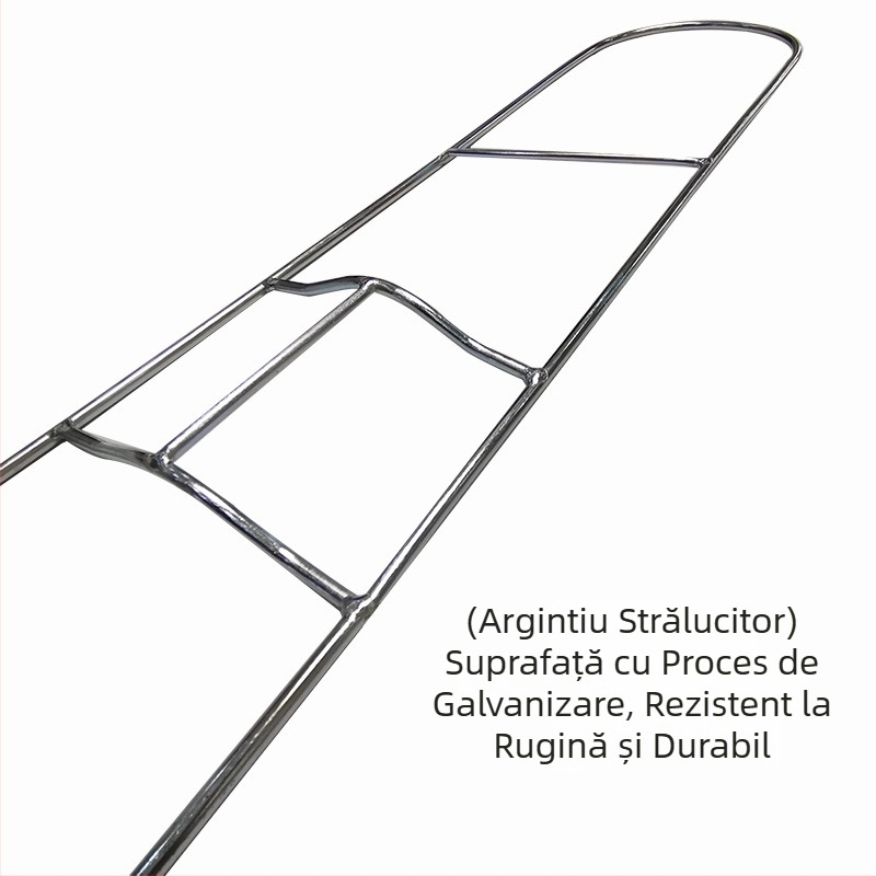 Cadru din oțel inoxidabil 304 pentru mop plat, cu tavă pentru cap înlocuitor, compatibil cu lungimi 40/60/90/100 cm