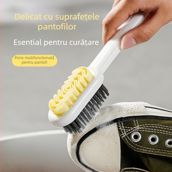 Perie pentru pantofi din piele întoarsă cu gumă de șters pentru curățarea suedei