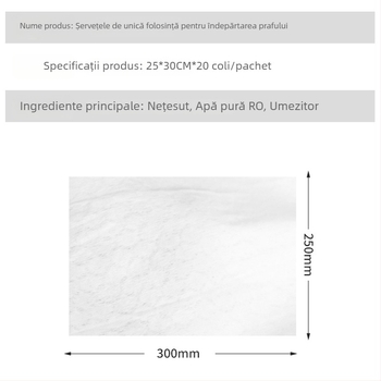 Mop plat electrostatic pentru praf, cu pad de hârtie, curățarea podelei
