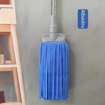Kanome Mop din piele de cerb, cu cap rotund și cap plat – mop tradițional absorbant pentru uz zilnic în casă