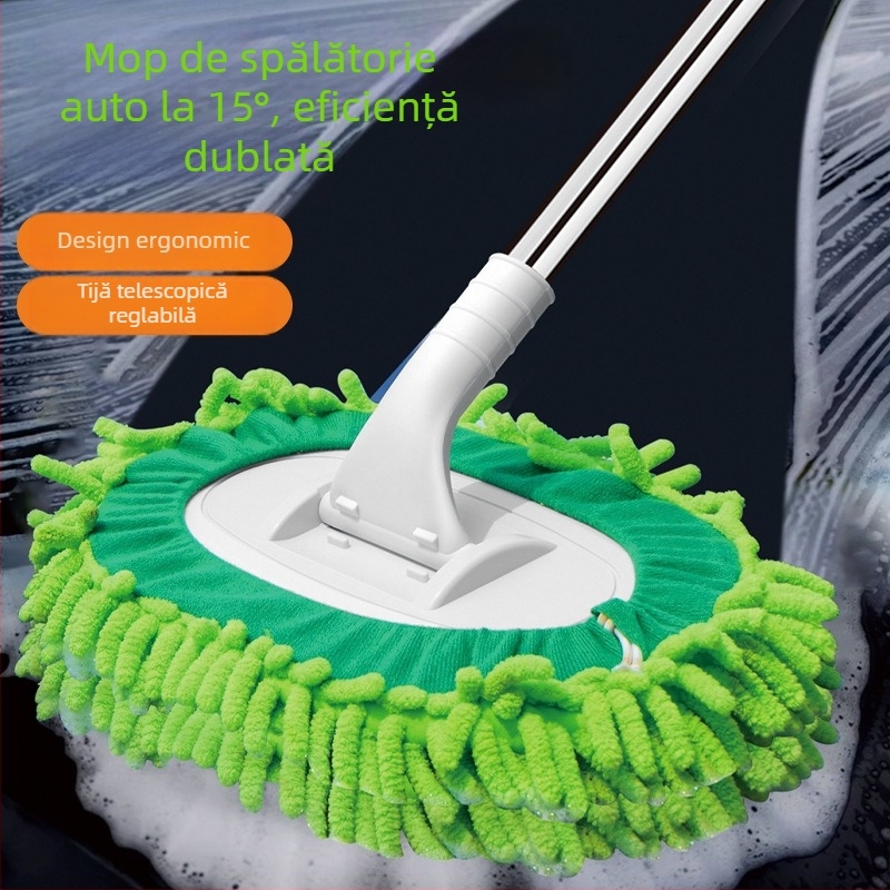 Chenille plat pentru mop, absorbant pentru curățare, potrivit pentru podele din lemn și plăci, curățare umedă și uscată