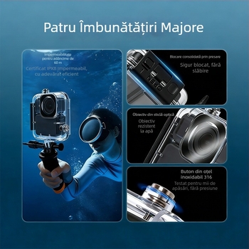 Carcasă protectoare impermeabilă pentru DJI Osmo Nano, adâncime de 60 m