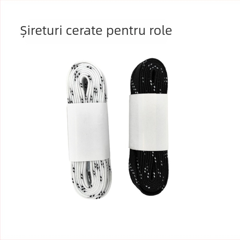 Șireturi cerate plate pentru hochei pe gheață, multicolore