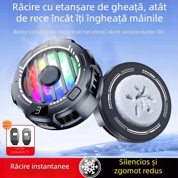 Răcitor pentru telefon S32A, reglaj în trei trepte, afișaj numeric, clips magnetic pe spate, răcire silențioasă universală