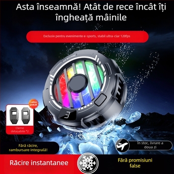 Răcitor pentru telefon S32A, reglaj în trei trepte, afișaj numeric, clips magnetic pe spate, răcire silențioasă universală