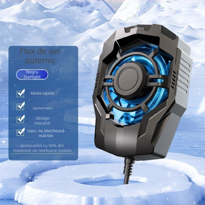 Răcitor pentru telefon S32A, reglaj în trei trepte, afișaj numeric, clips magnetic pe spate, răcire silențioasă universală