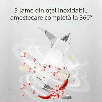 Moving Presă electrică de usturoi și râșniță de usturoi cu trei lame
