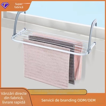 Uscător suspendat din oțel inoxidabil, cu raft pentru pantofi pe pervazul ferestrei, balcon, pliabil, pentru uz casnic