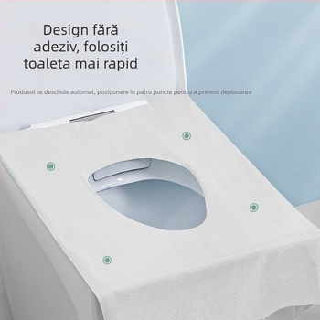 Leaf Selection Deyou huse de unică folosință pentru scaunul de toaletă, sterilizate, ambalate individual, îngroșate, cu acoperire completă, pentru hoteluri
