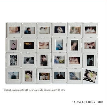 Card creativ din film – pandantiv lucrat manual, cu card Polaroid transparent pentru fanii idolului