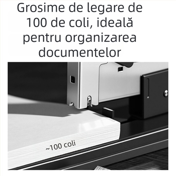 Deli Capsator Mare Rezistent pentru 100 de Pagini