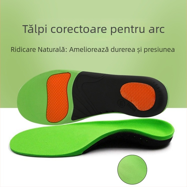 Talpă cu suport pentru arc pentru încălțăminte sport, corectare, absorbție a șocurilor, respirabilă, anti-odor, absorbția transpirației, unisex