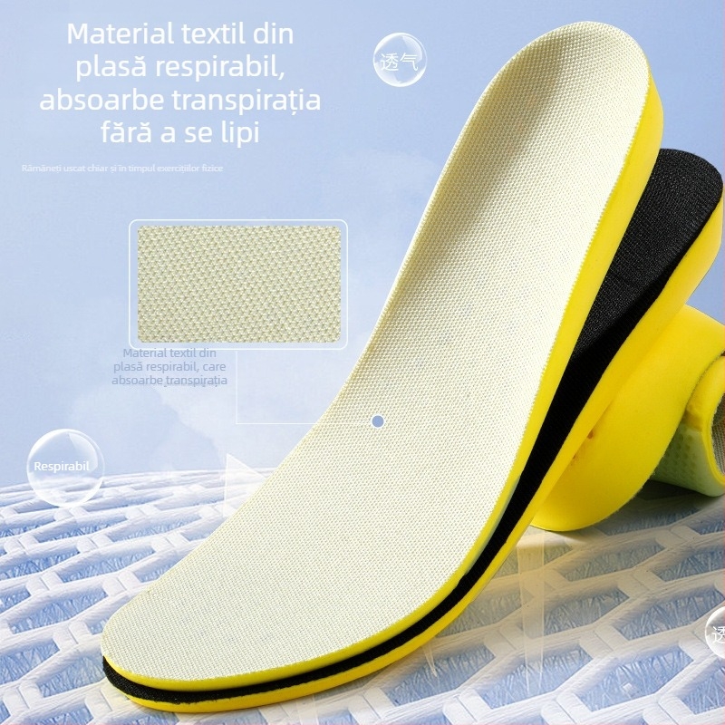 Talpă PU pentru sport, cu amortizare completă, anti-miros, absorbție a transpirației, respirabile, confortabile, talpă de baschet îngroșată, cu talpă moale pentru stat îndelungat
