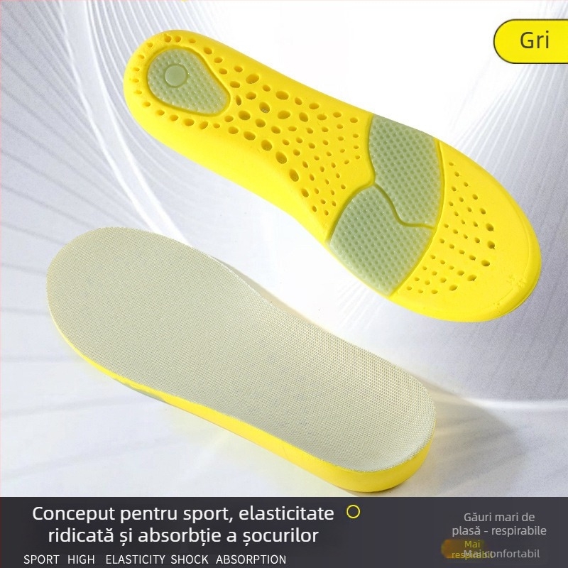Talpă PU pentru sport, cu amortizare completă, anti-miros, absorbție a transpirației, respirabile, confortabile, talpă de baschet îngroșată, cu talpă moale pentru stat îndelungat
