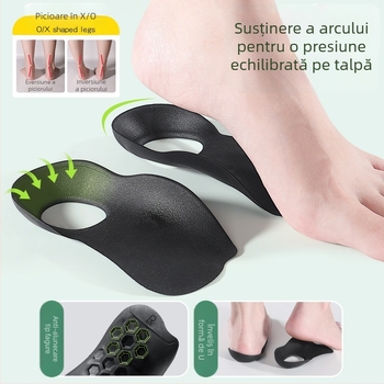 Talpă ortopedică pentru corectarea platfusului, suport pentru arc, talpă cu arc în formă de 8